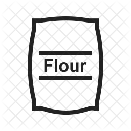 256x256 Flour Bag Icon Of Line Style