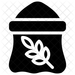 256x256 Wheat Flour Icon Of Glyph Style