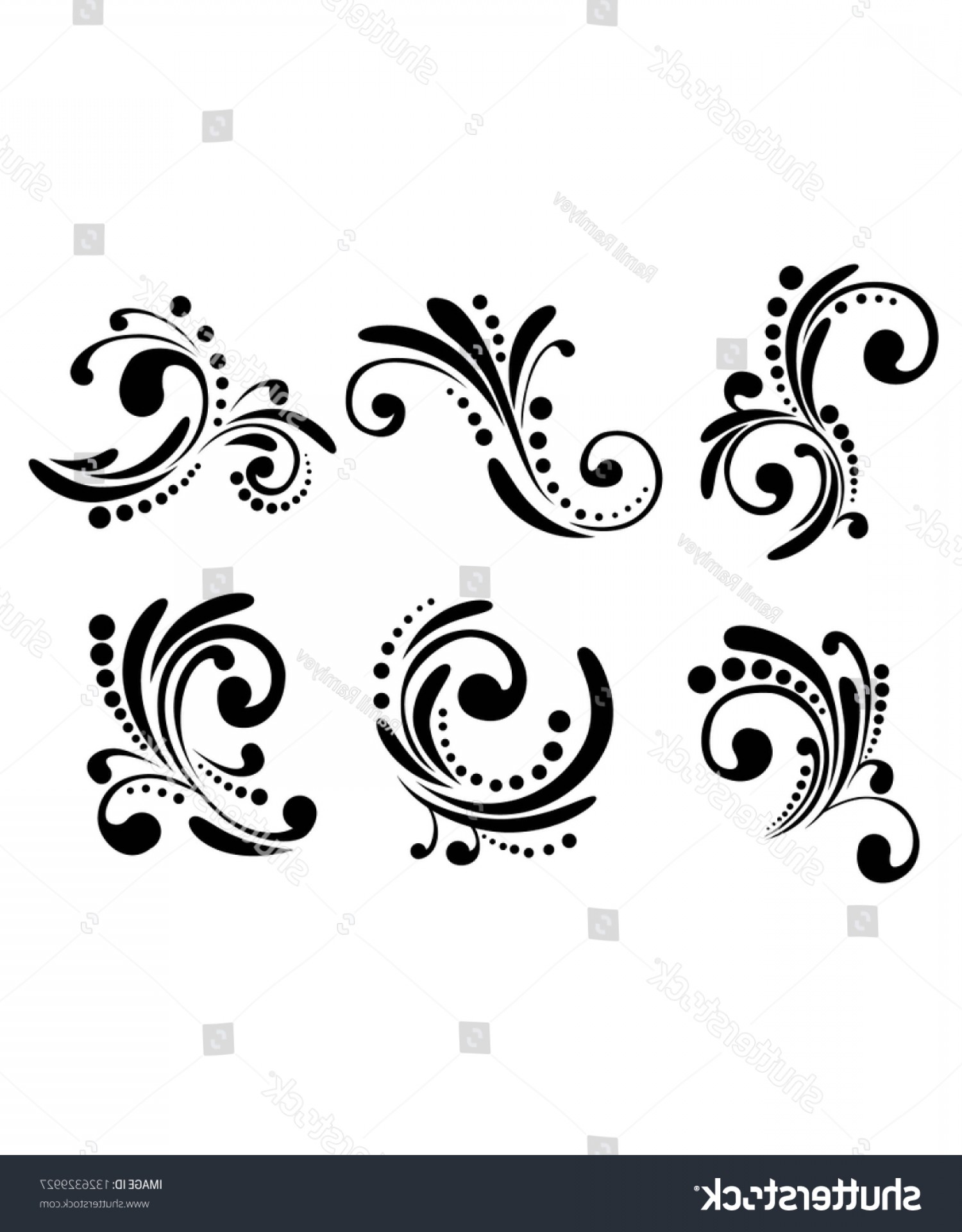 1500x1920 Western Flourish Ornament Vector Icon Wallkeeper