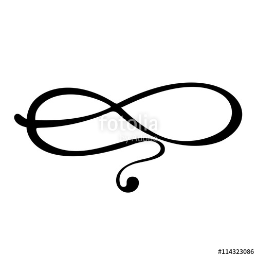 500x500 Flourish Black And White Icon Vector Illustration Stock Image