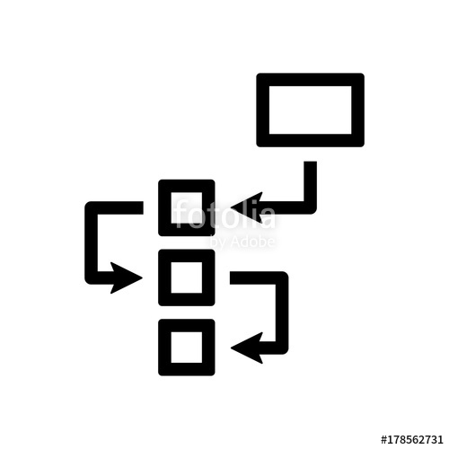500x500 Flowchart Icon Stock Image And Royalty Free Vector
