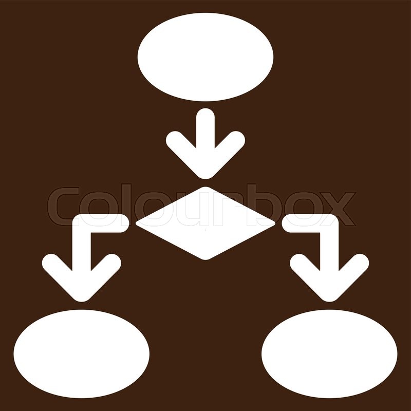 800x800 Flowchart Icon From Commerce Set Stock Vector Colourbox