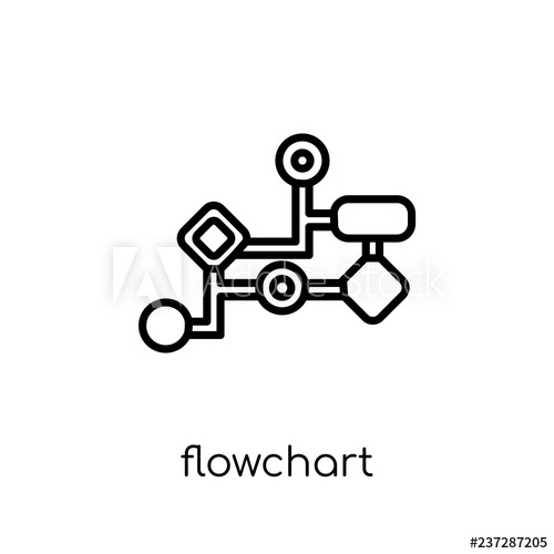 500x500 Flowchart Icon From Collection