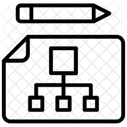 256x256 Project Flowchart Icon Of Line Style