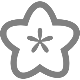 256x256 Gray Flower Icon