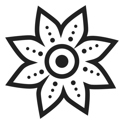 512x512 Dotted Petal Flower Icon