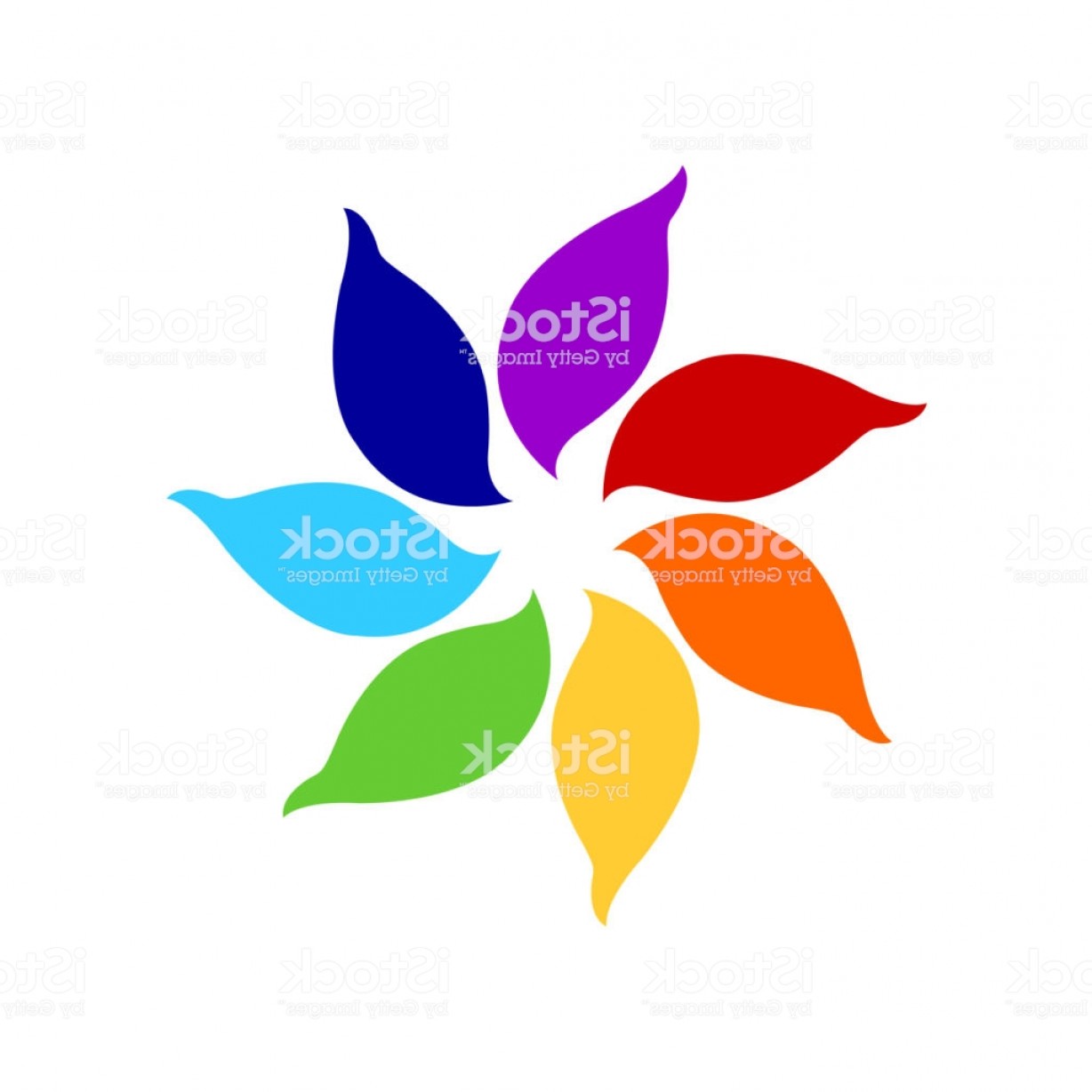 1228x1228 Chakra Color Icon Symbol Logo Sign Flower Floral Vector Design