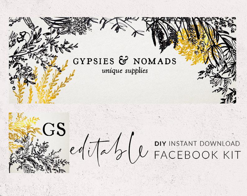 794x631 Facebook Template Facebook Cover Fb Banner Facebook Etsy