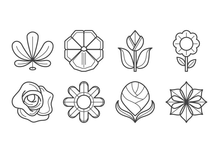 700x490 Flower Icon Vector