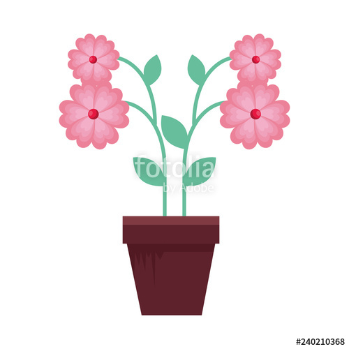 500x500 Flower In Pot Icon Stock Image And Royalty Free Vector