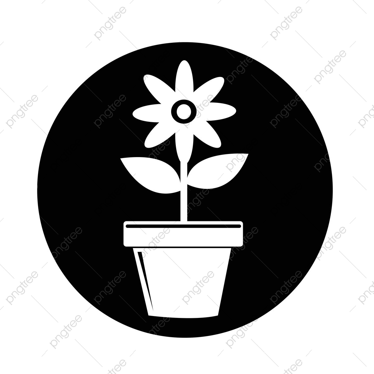 1200x1200 Flower Pot Icon, Pot, Flower, Icon Png And Vector With Transparent