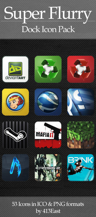 400x900 Super Flurry Icon Pack