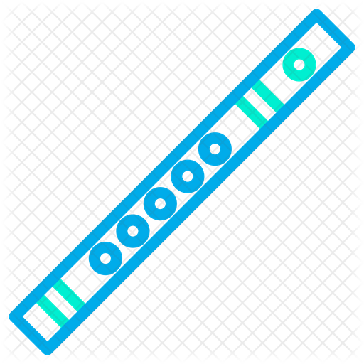 512x512 Flute Icon Of Colored Outline Style
