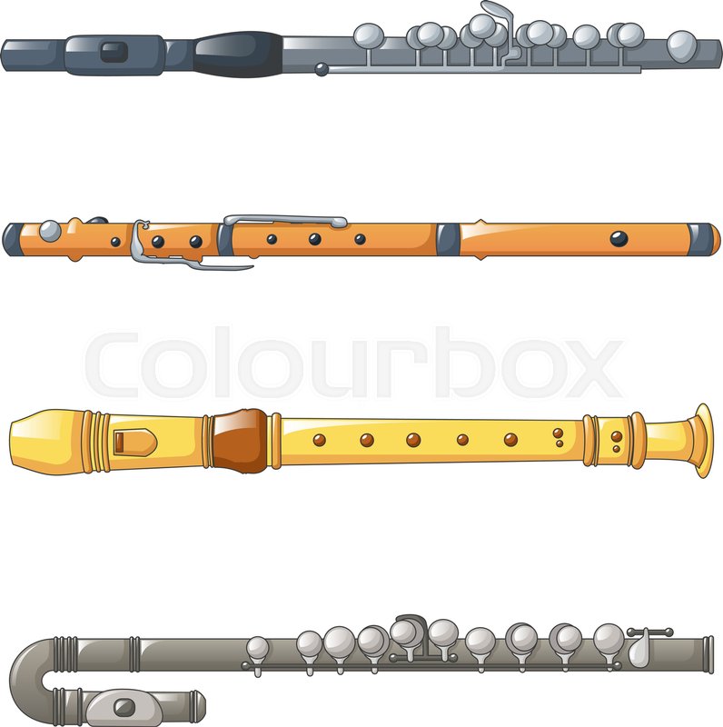 796x800 Flute Icon Set Cartoon Set Of Flute Stock Vector Colourbox