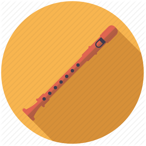 512x512 Flute, Instrument, Music, Recorder, Sound, Wind Icon