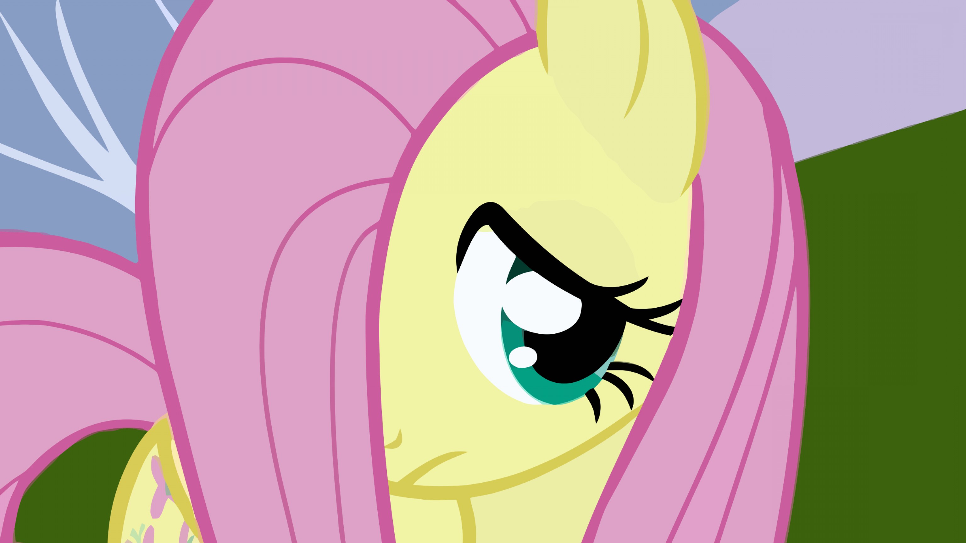 3072x1728 My Little Pony Fluttershy Vector Soidergi