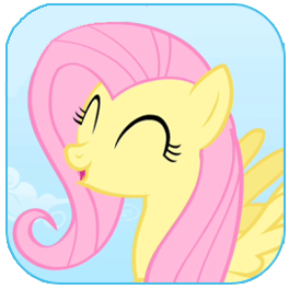 264x264 Fluttershy Cheering Icon