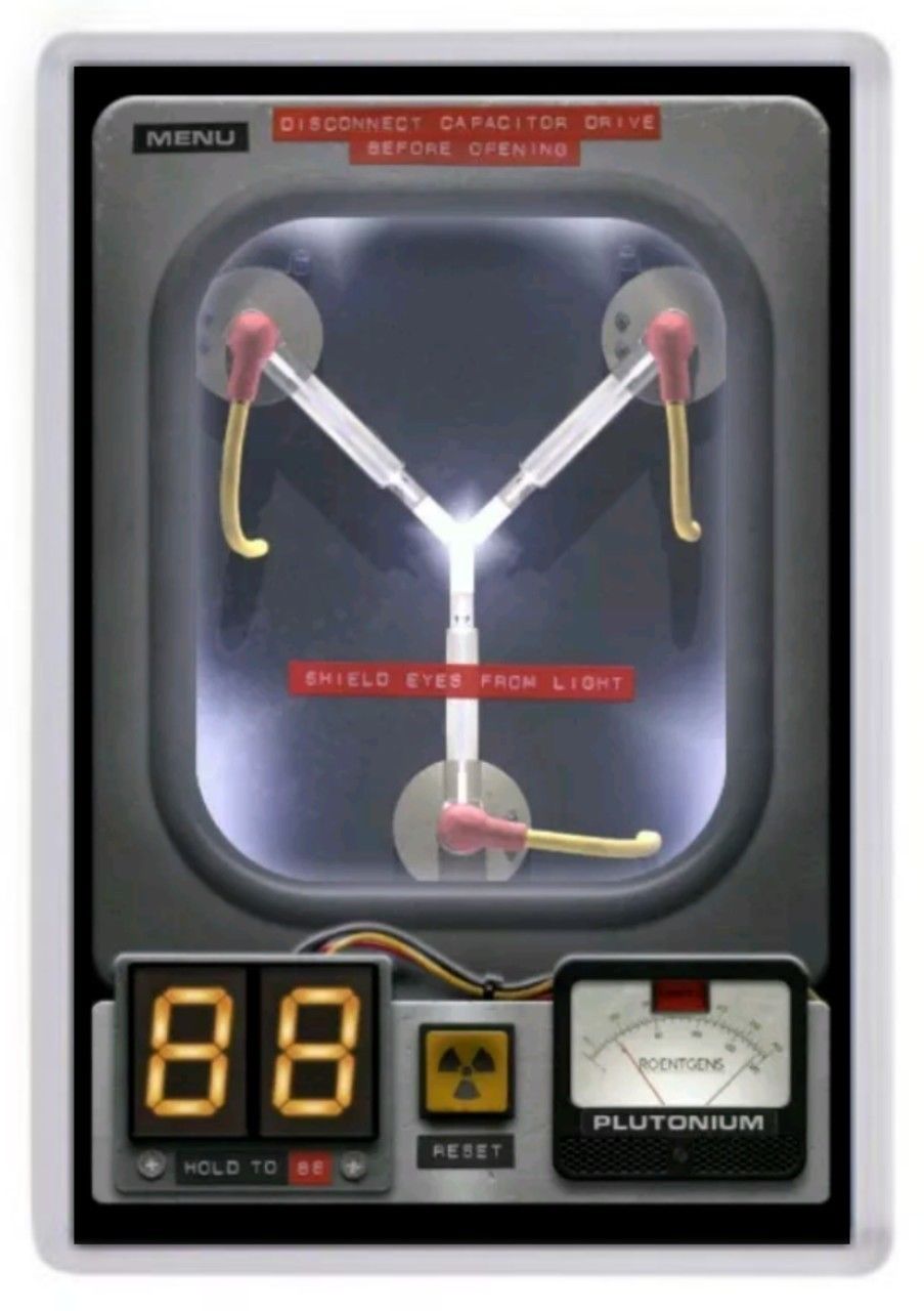 903x1280 Flux Capacitor Fridge Magnet Inspired