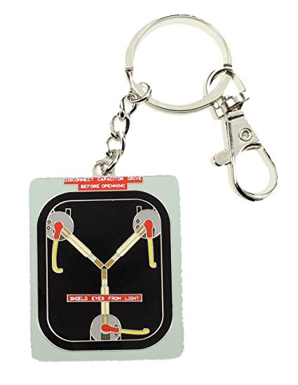 425x549 Back To The Future Metal Keychain Flux Capacitor Cm