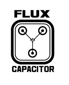 242x300 Flux Capacitor Sticker Black Jdm Drift Race Car Decal No