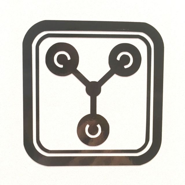 640x640 Flux Capacitor Symbol Vinyl Decal Sticker For Sale Online Ebay