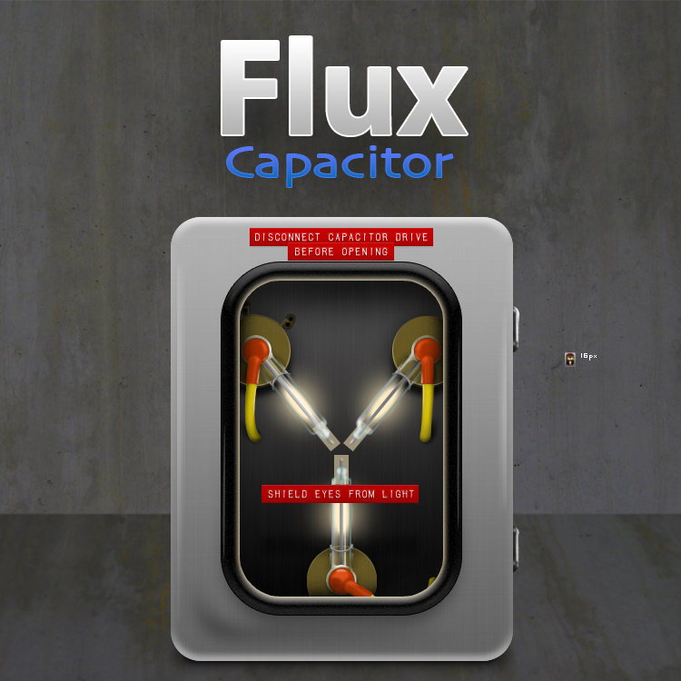 750x750 Flux Capacitor Time Machine
