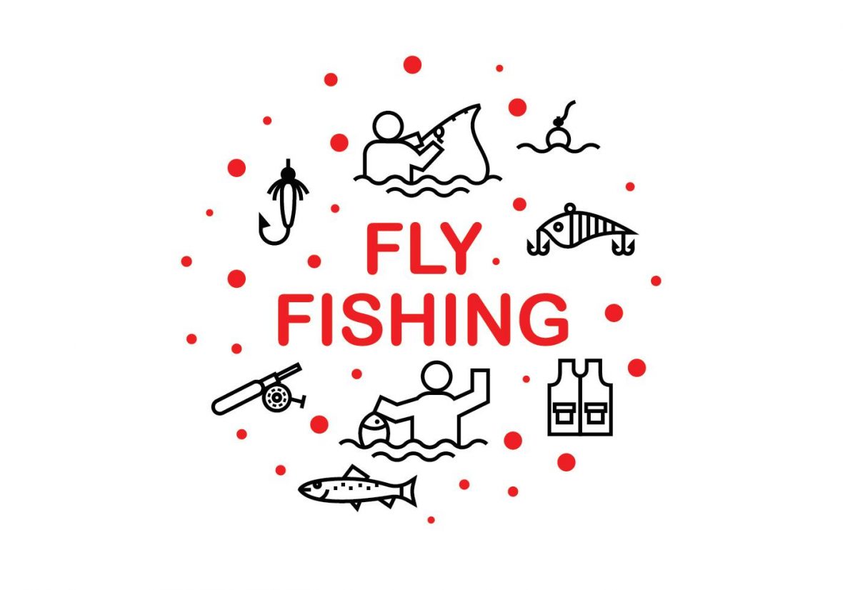 1180x826 Fly Fishing Icon Vectors