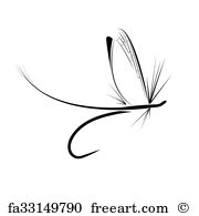 180x195 Free Art Print Of Fly Fishing Fly Fishing Concept On The Gray