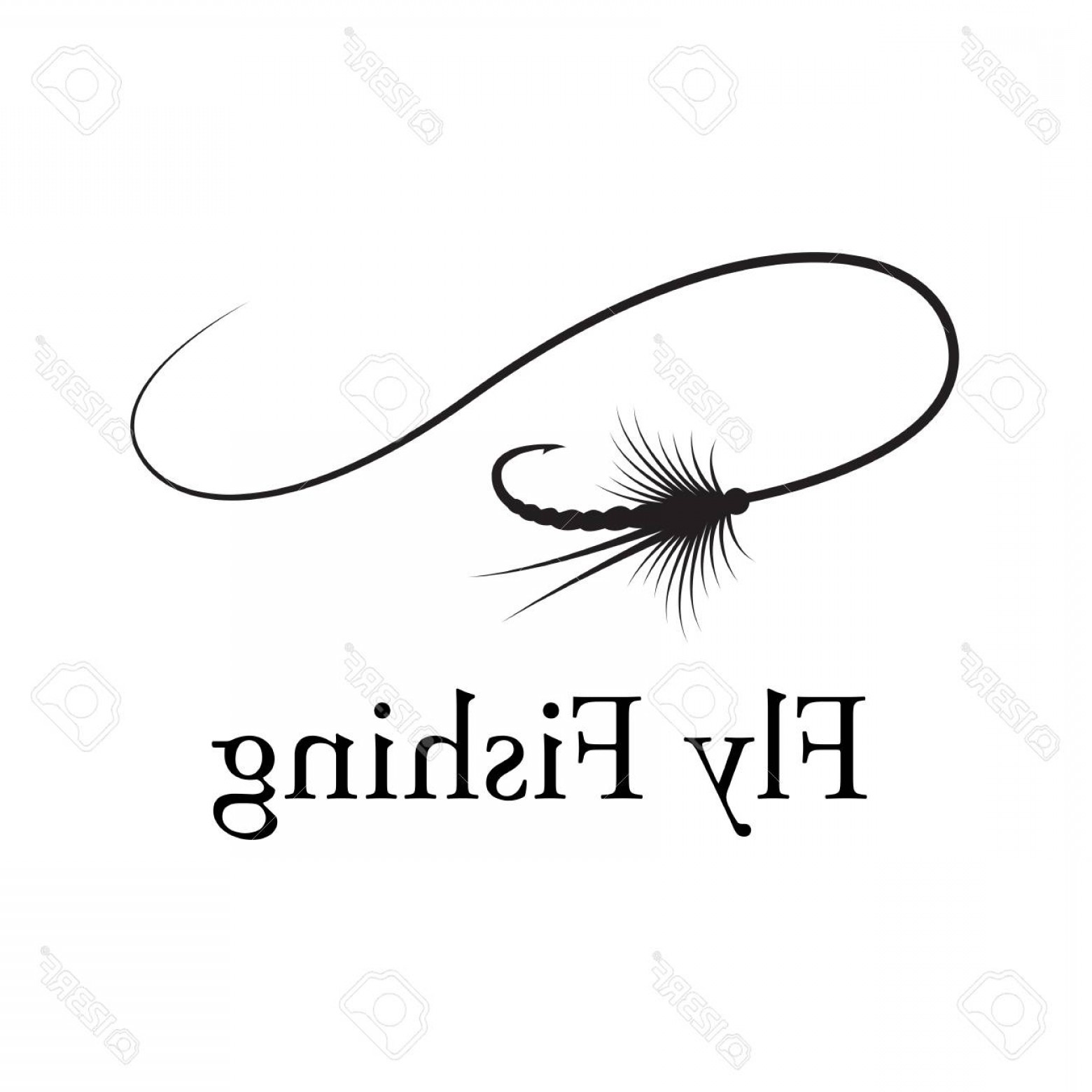 1560x1560 Photostock Vector Icon Fly Fishing Hook Vector Savoyuptown