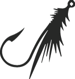 150x158 Fish Hook Icon Black