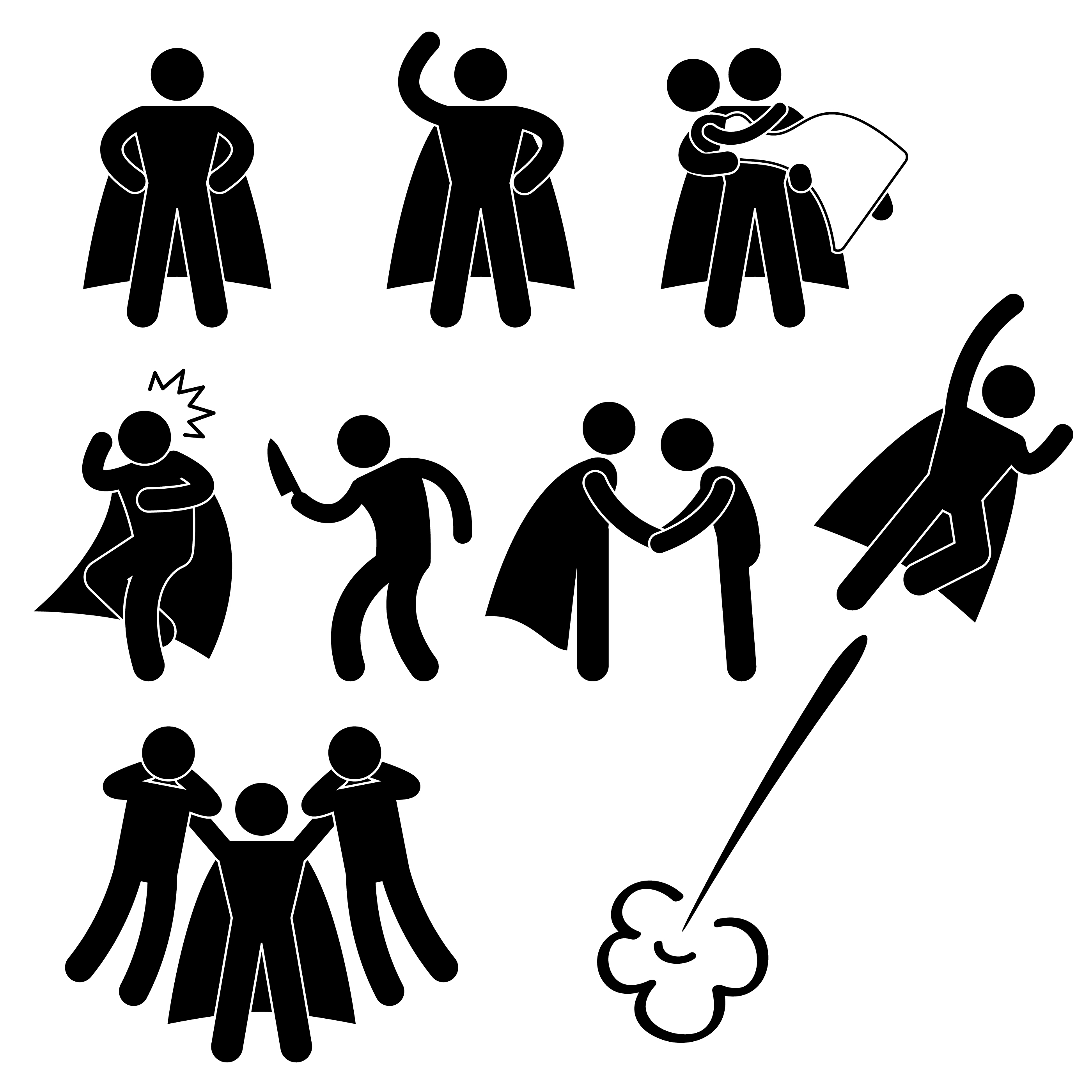 2800x2800 Superhero Hero Rescue Help Protect Girl Fly Icon Symbol Sign
