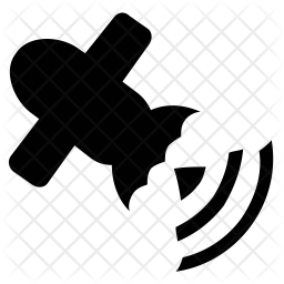 256x256 Flying Plane Icon Of Glyph Style