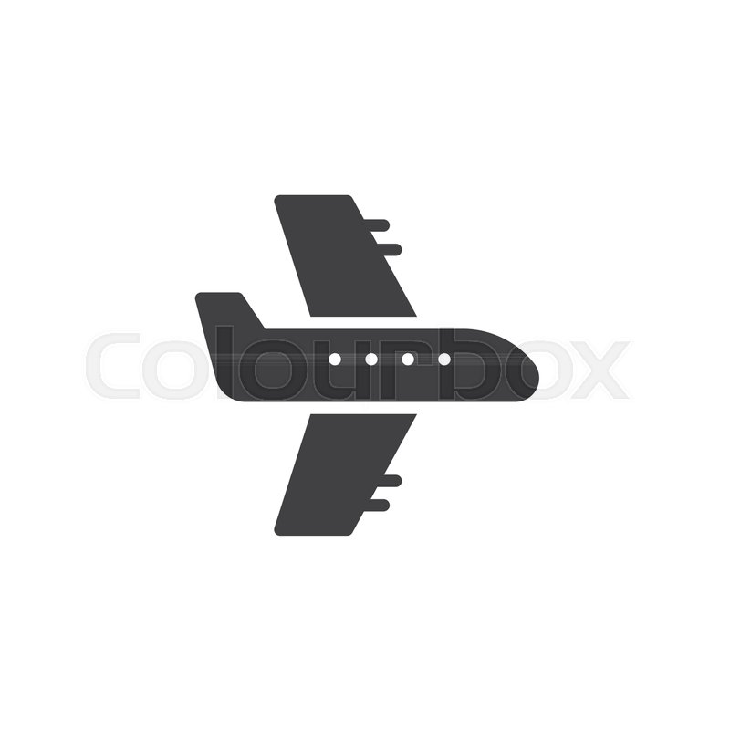 800x800 Flying Plane Vector Icon Filled Flat Stock Vector Colourbox