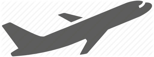 512x190 Airplane, Airport, Departure, Flight, Flying, Plane Icon