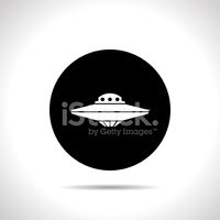 200x200 Ufo Flying Saucer Icon Stock Vectors