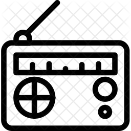 256x256 Fm Radio Icon Of Line Style