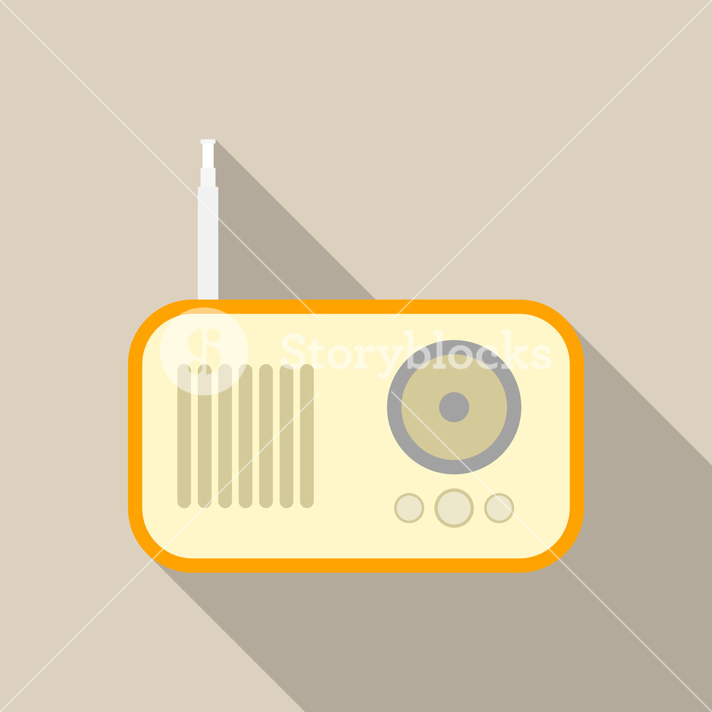 1000x1000 Fm Radio Icon Flat Illustration Of Fm Radio Vector Icon For Web