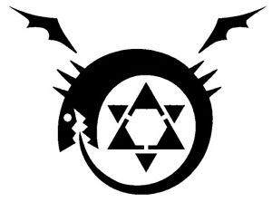 300x223 Fullmetal Alchemist Ouroboros Vinyl Decal Symbol Sticker Magic