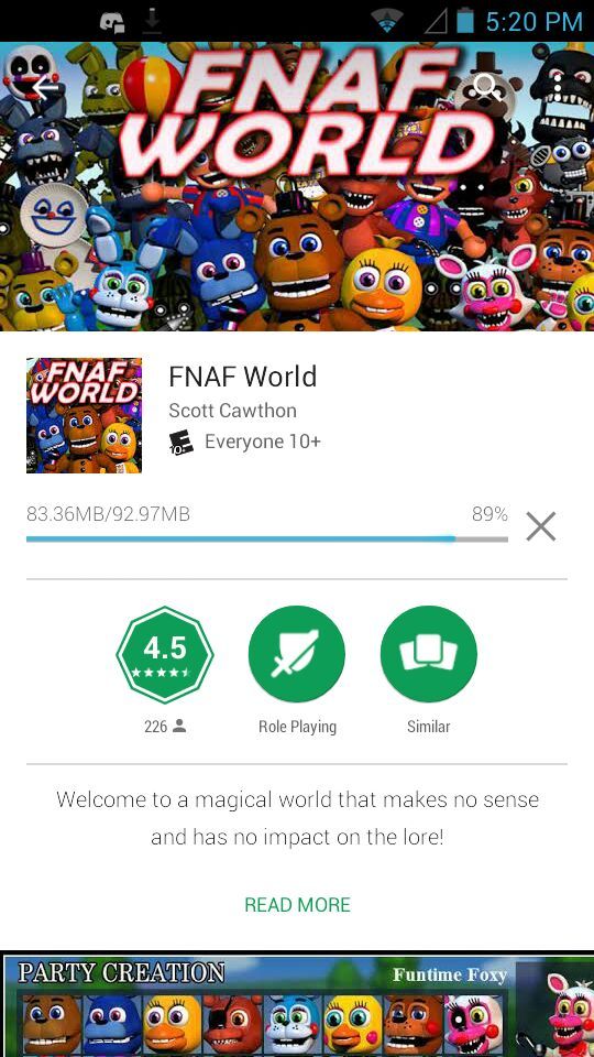 540x960 Fnaf World Mobile Is Out Fnaf Spoopy Location Amino