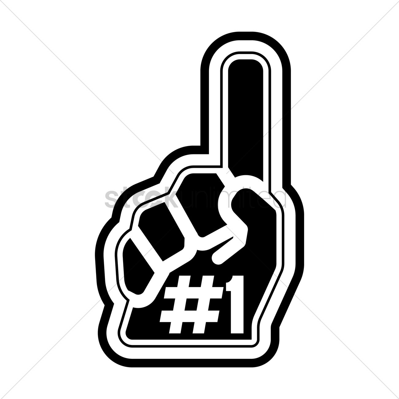 1300x1300 Foam Finger Icon