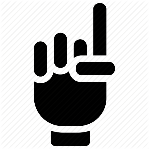 512x512 Foam Finger, Foam Hand, Forefinger, Umpire Hand, Umpire Signal Icon