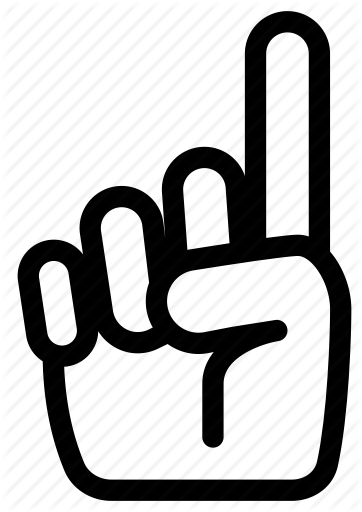 362x512 Fan, Finger, Foam, Football, Hand, Sport Icon