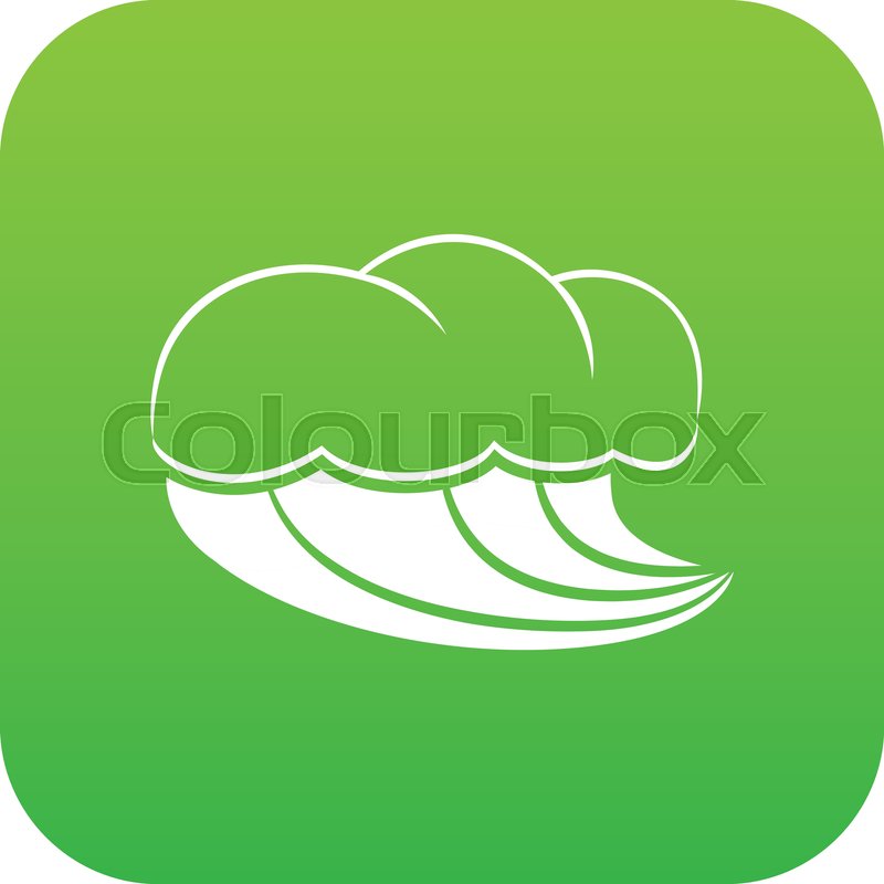 800x800 Sea Wave With Foam Icon In Simple Stock Vector Colourbox