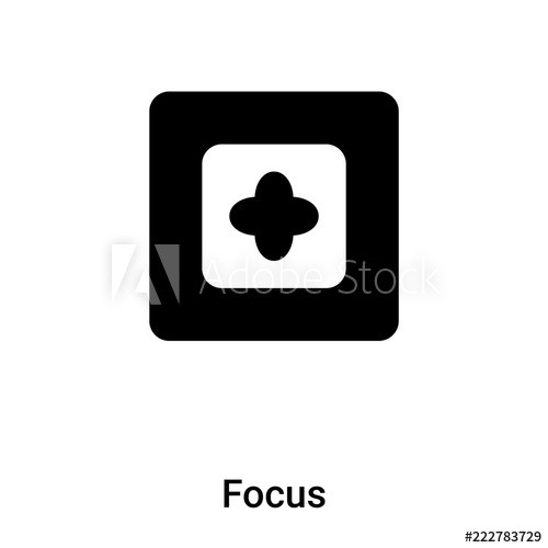 500x500 Focus Icon Vector Isolated On White Background, Logo Concept