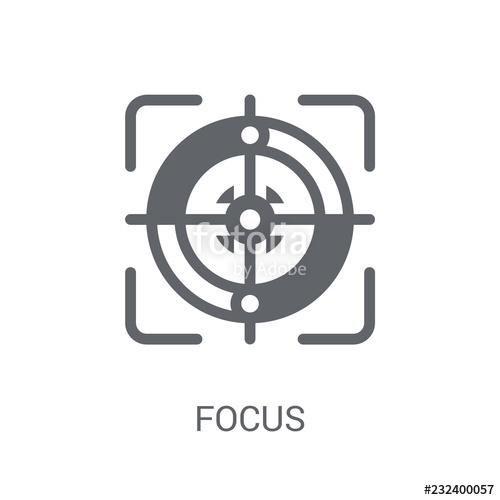 500x500 Focus Icon Trendy Focus Logo Concept On White Background