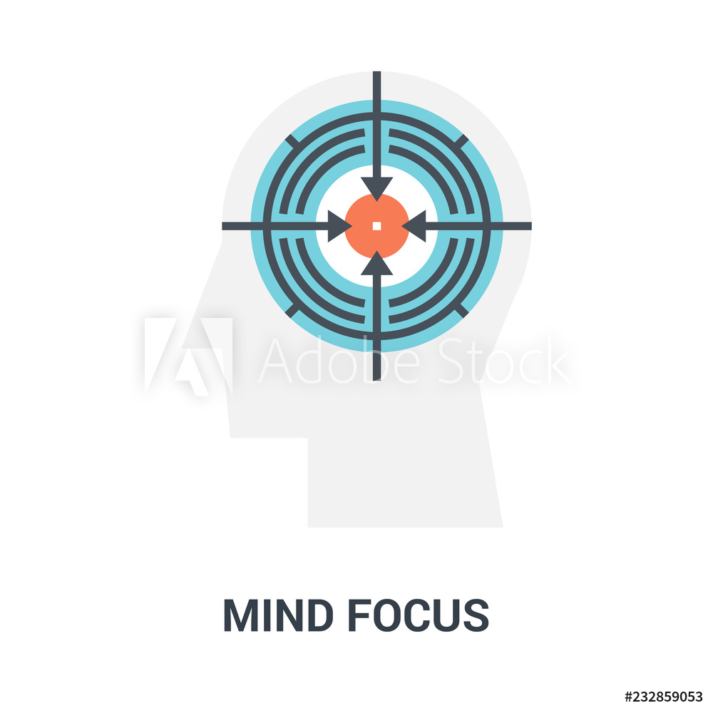 1000x1000 Fotografie, Obraz Mind Focus Icon Concept Posters Cz