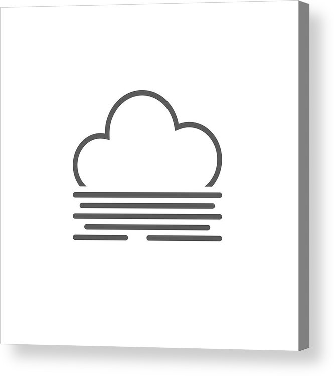 666x750 Fog Icon Acrylic Print