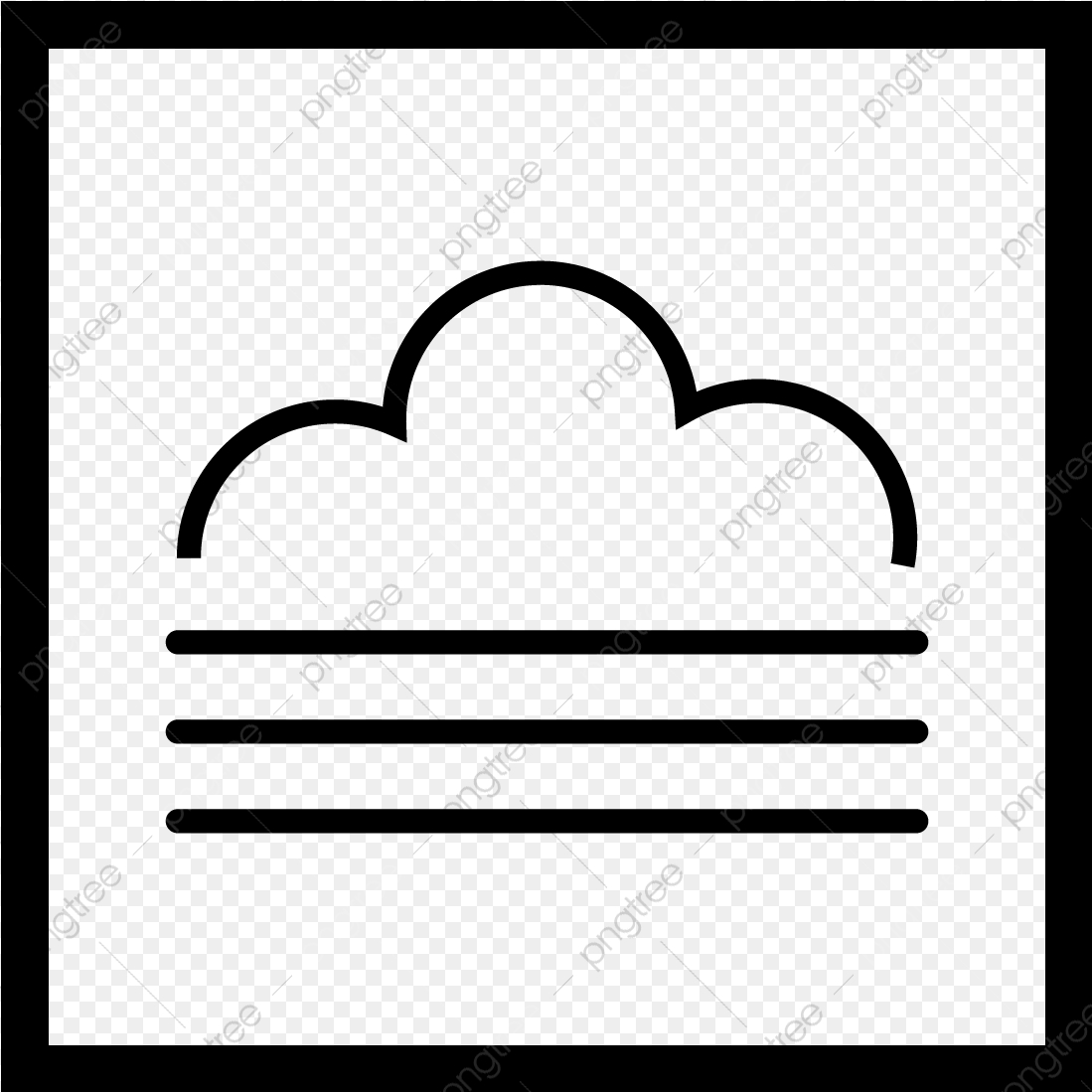 1099x1099 Vector Fog Icon, Foggy, Haze, Cloud Png And Vector