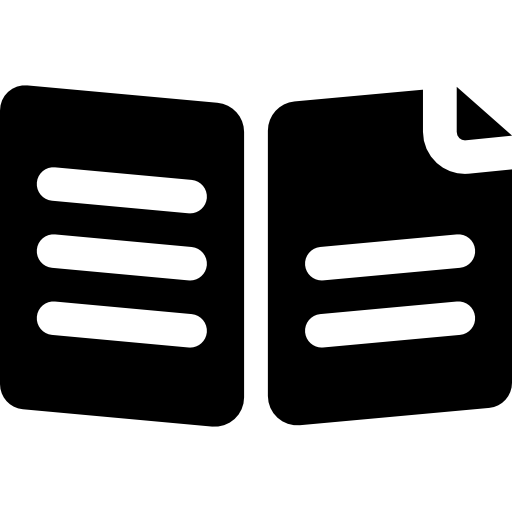 512x512 Opened Book With A Fold Icons Free Download