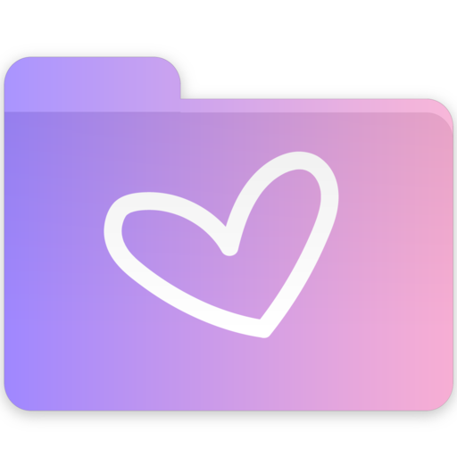 512x512 Heart, Folder Icon Free Of Gradient Folders